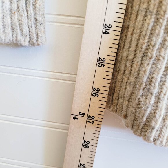 Roots Canada Sweater Size Small Beige Fleck V Neck Merino Alpaca Blend - Picture 5 of 9